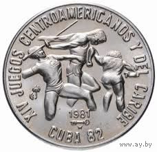 Куба 1 песо, 1981 XIV игры Центральной Америки и Карибского бассейна UNC