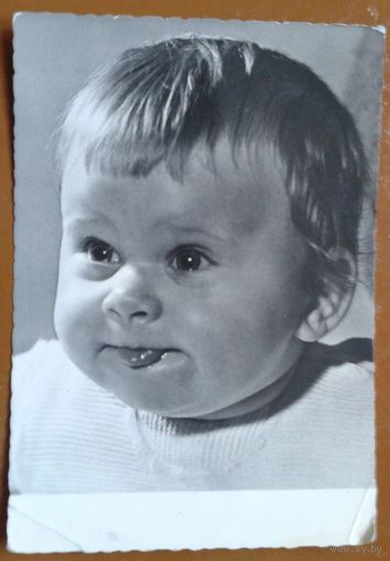 Ребенок. Фотооткрытка.  ГДР. 1963 г