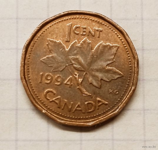 Канада 1 цент 1994г. km181