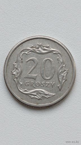 Польша 20 грошей 2005 года.