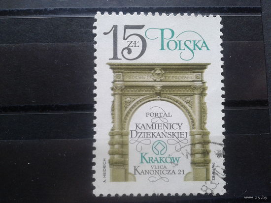 Польша, 1982, Реставрация архитектурных памятников,портал дома