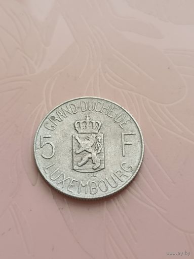 Люксембург 5 франков 1962г(9)