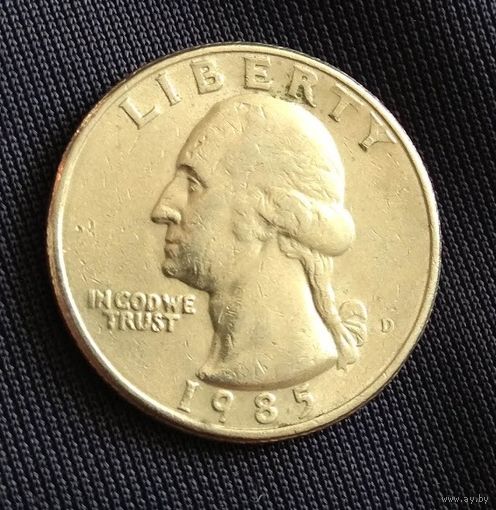25  центов КВОТЕР  1985 США