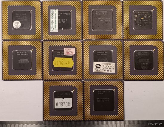 Процессор керамический Intel pentium (Пентиум). Цена указана за весь лот (10 шт).