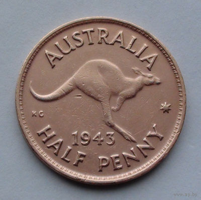 Австралия пол пенни. 1943