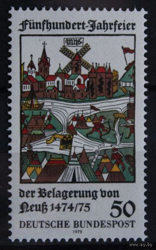 500-летие осады Нойса, Германия, 1975 год, 1 марка