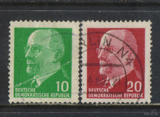 Германия ГДР 1961 Вальтер Ульбрихт Стандарт #846,848