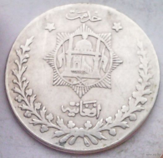 АФГАНИСТАН 1 рупия 1919 год  (серебро)