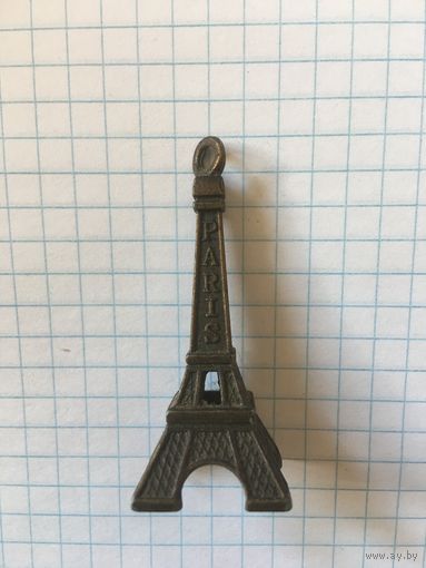 Брелок кулон Париж Эйфелева башня металл