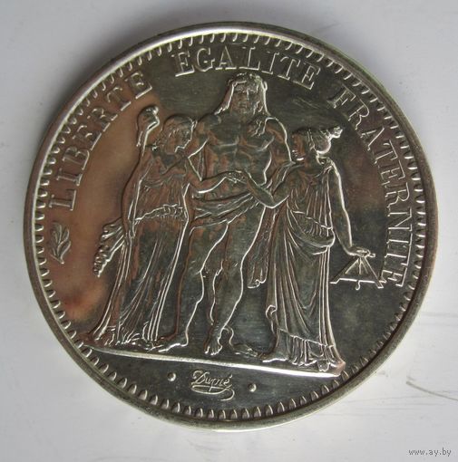 Франция 10 франков 1972, серебро. v.-07