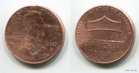 США. 1 цент (2023, буква D)