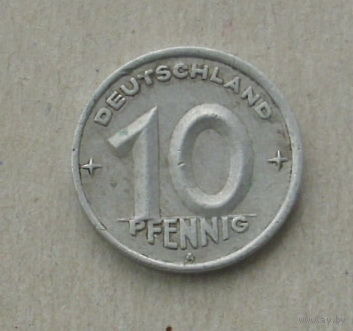 ГДР. 10 пфеннигов 1948  ( А ). 134-я.