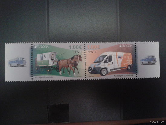 Эстония 2013 Европа сцепка почтовый транспорт