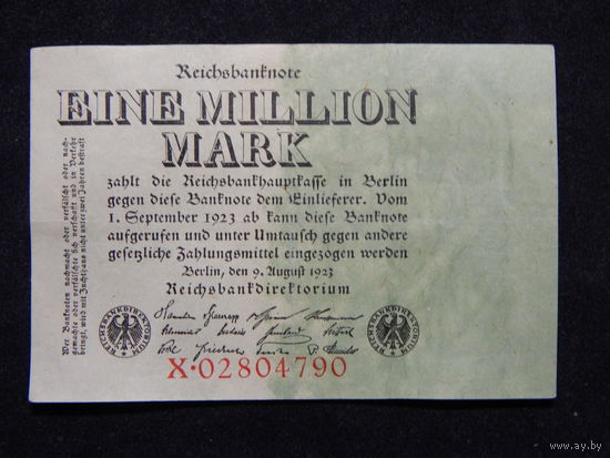 Германия 1 миллион марок 1923г.