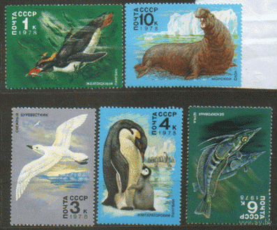 З. 4792/96. 1978. Животный мир Антарктиды. ЧиСт.
