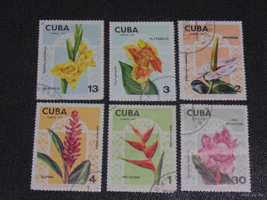 Куба 1974 г. Цветы.