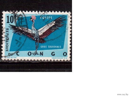 Конго-1963,(Мих.118)  гаш. , Фауна, Птицы