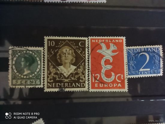 4 марки Нидерланды