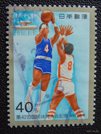 Япония 1987 г. Спорт.