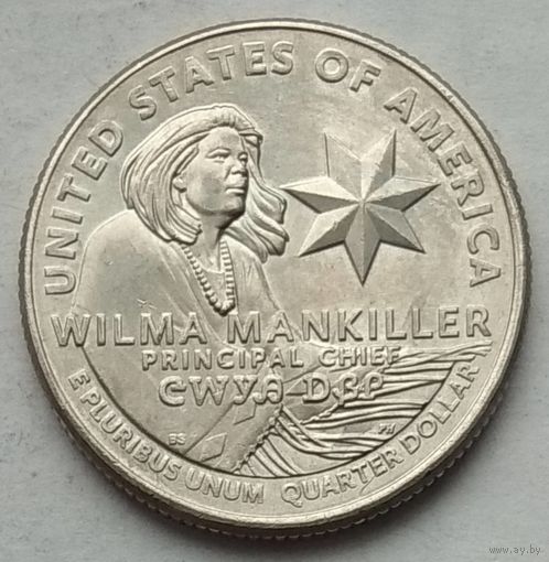 США 25 центов (квотер) 2022 г. P. Вилма Манкиллер (Вильма). Женщины Америки