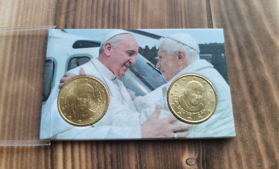 Ватикан, 2 монеты по 50 центов