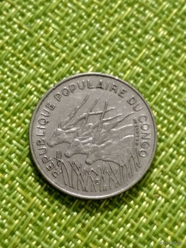 Конго 100 франков 1972  г