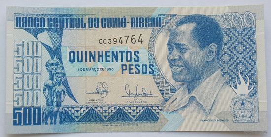 Гвинея-Биссау. 500 песо образца 1990 года