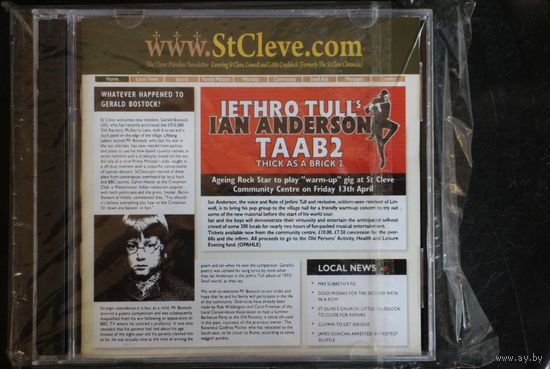 Jethro Tull And Ian Anderson – Thick As A Brick / TAAB 2 (2012, CD+DVD)