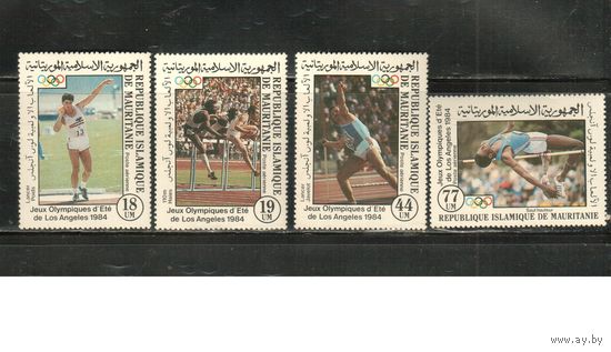 Мавритания-1984 (Мих.822-825) ** ,Спорт, ОИ-1984