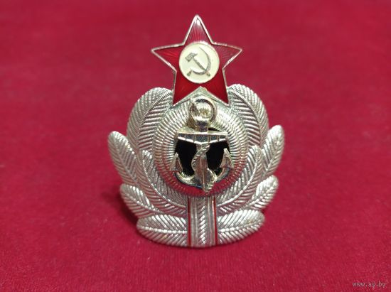 Кокарда оф.ВМФ СССР -в Серебре-70е года