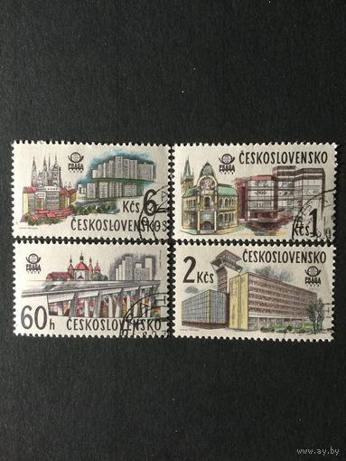 Современная Прага. Чехословакия,1978, серия 4 марки