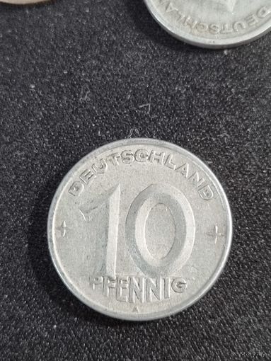 ГДР 10 пфеннигов 1950 А