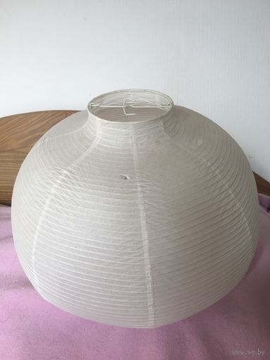 Абажур из рисовой бумаги, китайский фонарик Плафон ( есть дырочки небольшие, видно на фото) цвет белый