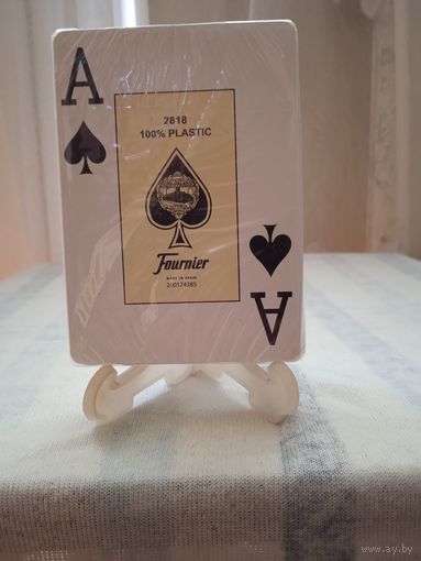 Игральные покерные карты"Fournier" 100% пластик для казино Las Vegas