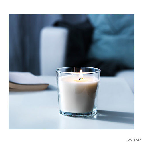 Ароматическая свеча в стакане IKEA ванильная