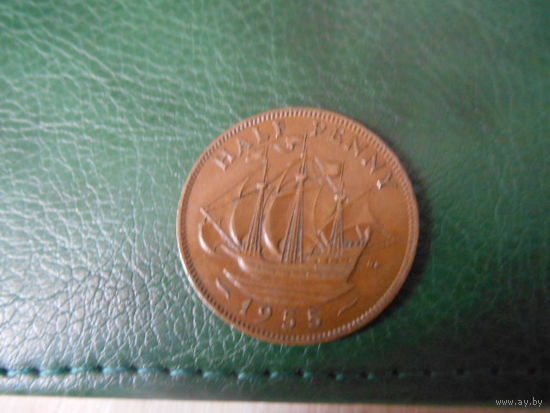 Half penni 1955 г