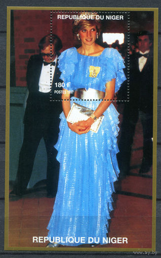 Нигер - 1997г. - принцесса Диана - 1 блок - MNH. Без МЦ!