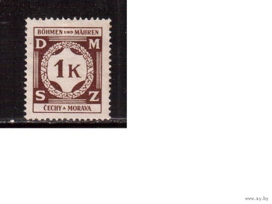 Германия-Богемия-1941,(Мих.6) *   , Война , Служ. марки