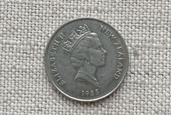 Новая Зеландия 10 центов 1988 //FA