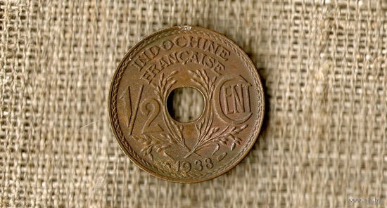 Индокитай Французский 1/2 цента 1938 /// (ON)