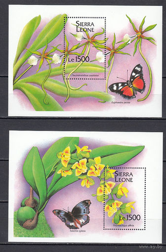 Фауна. Бабочки. Сьерра Леоне. 1994. 2 блока. Michel N бл251-252 (16,0 е)