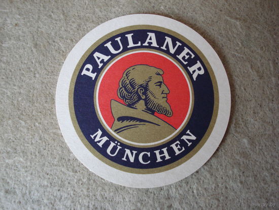 Подставка под пиво (бирдекель) "PAULANER" (Германия).