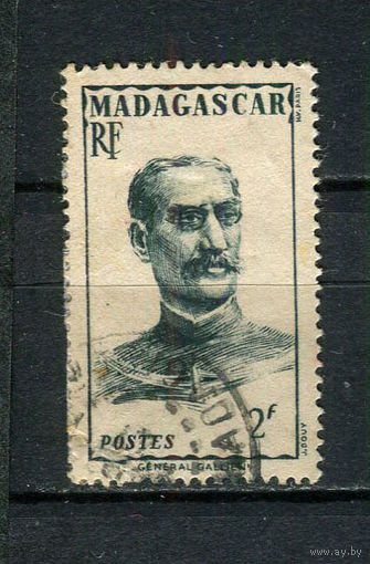Французские колонии - Мадагаскар - 1946 - Генерал Галлиени 2Fr - [Mi.396] - 1 марка. Гашеная.  (LOT AA35)