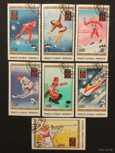 Зимняя олимпиада в Сараево. Монголия, 1984,серия 7 марок