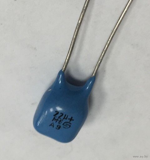 К53-19. 22 мкф - 16 В ((цена за 25 штук)) 226. Конденсаторы электролитические ниобиевые оксидно-полупроводниковые. 22мкф 16В