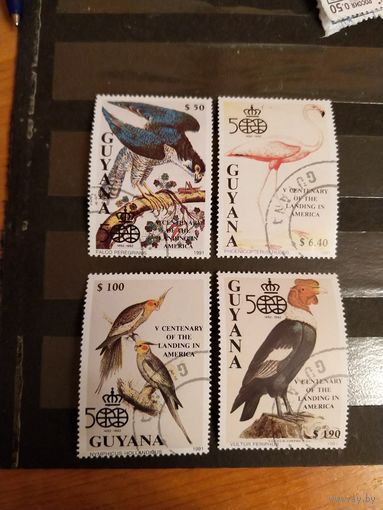 1991 Гайана экс колония Британская Гвиана фауна птицы (4-14)