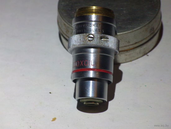 Объектив микроскопа planachromat 100x 01L/1,25 N.A.(U.S.A.)