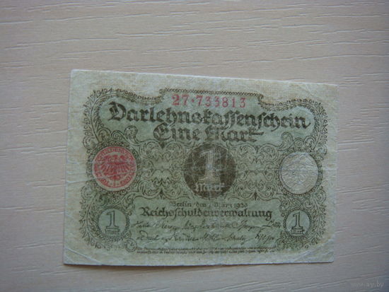 Германия 1 марка 1920 год