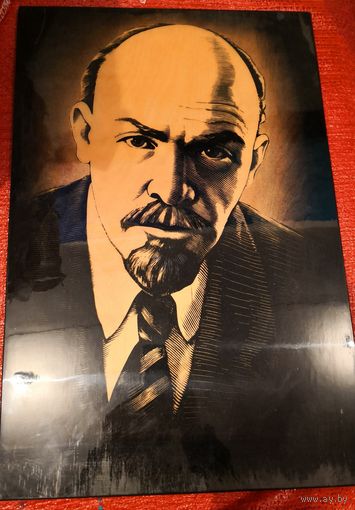 Подарочный портрет В И Ленина 1979 год.