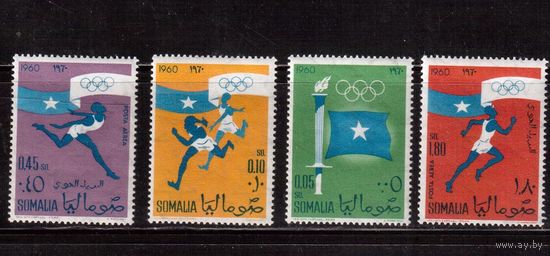 Сомали-1960 (Мих.8-11) , **  , Спорт, ОИ-1960,